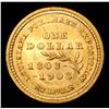 Image 3 : ***Auction Highlight*** 1903 McKinley Louisiana Purchase Gold Commem Dollar 1 Graded GEM+ Unc By USC