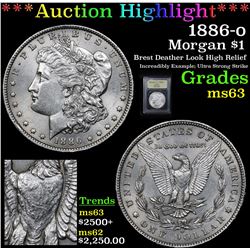 ***Auction Highlight*** 1886-o Morgan Dollar $1 Graded Select Unc By USCG (fc)