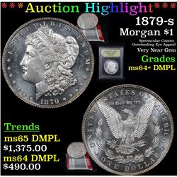 ***Auction Highlight*** 1879-s Morgan Dollar $1 Graded Choice Unc+ DMPL By USCG (fc)