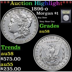 ***Auction Highlight*** 1896-o Morgan Dollar $1 Graded Choice AU/BU Slider By USCG (fc)