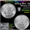 Image 1 : ***Auction Highlight*** 1878-p Rev '79 Morgan Dollar $1 Graded Choice+ Unc By USCG (fc)