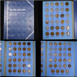 Partial Lincoln cent book 1909-1940,65coins . .