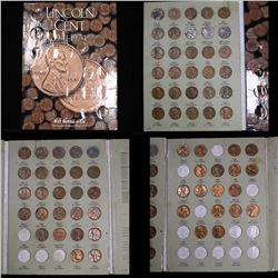Partial Lincoln cent book 1941-1972 74 coins . . Grades