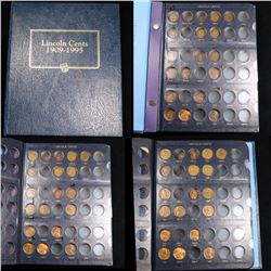 Starter Lincoln cent book 1935-1990 29 coins . . Grades