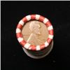Image 3 : Mixed small cents 1c orig shotgun roll, 1919-d Wheat Cent, 1927-d Wheat Cent other end