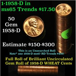 Full roll of 1957Canadian Cents  Uncirculated Condition . .