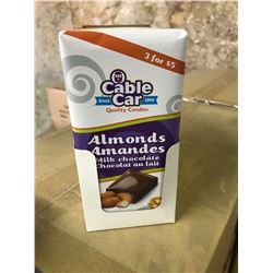 Lot of Cable Car Almonds Milk Chocolate Bars (12 x 100g)