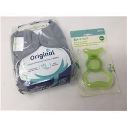 Bum Genius One Size Cloth Diaperand Gum Brush Teether