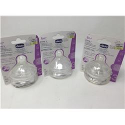 Lot of ChiccoNatural Fit Bottle Nipples