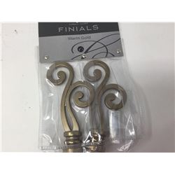 Set of Warm Gold Finials