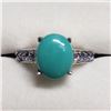 Image 1 : Silver Turquoise Tanzanite Ring, Suggested Retail Value $100