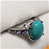 Image 3 : Silver Turquoise Tanzanite Ring, Suggested Retail Value $100