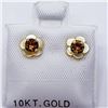 Image 3 : 10K Yellow Gold Citrine(0.3ct) Earrings, Made in Canada, Suggested Retail Value $100
