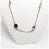 Image 3 : Gold plated Silver Multi Color Gemstones Necklace, Suggested Retail Value $240 (Estimated Selling Pr