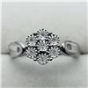 Image 1 : Silver 7 Illusion Set Diamond Ring (~Size 7) (~weight 3.75g), Made in Canada, Suggested Retail Value