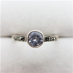 Cubic Zirconia Marcasite Ring, Suggested Retail Value $100