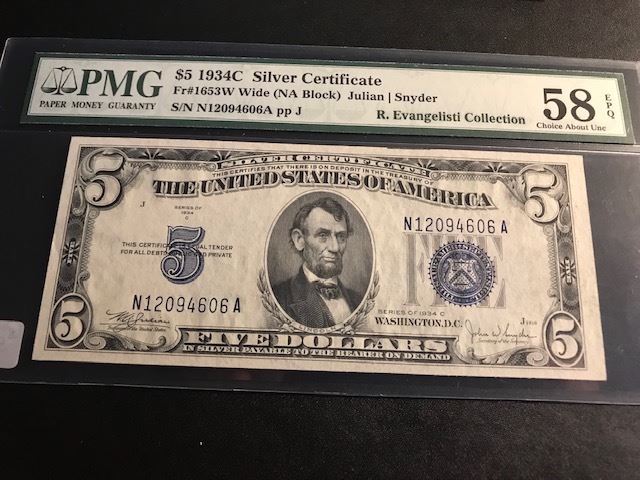 1934C $5 Silver Certificate 1934C $5 Silver Certificate
