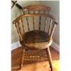 ANTIQUE PINE BARREL CHAIR