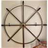 LARGE BRASS SHIPS WHEEL