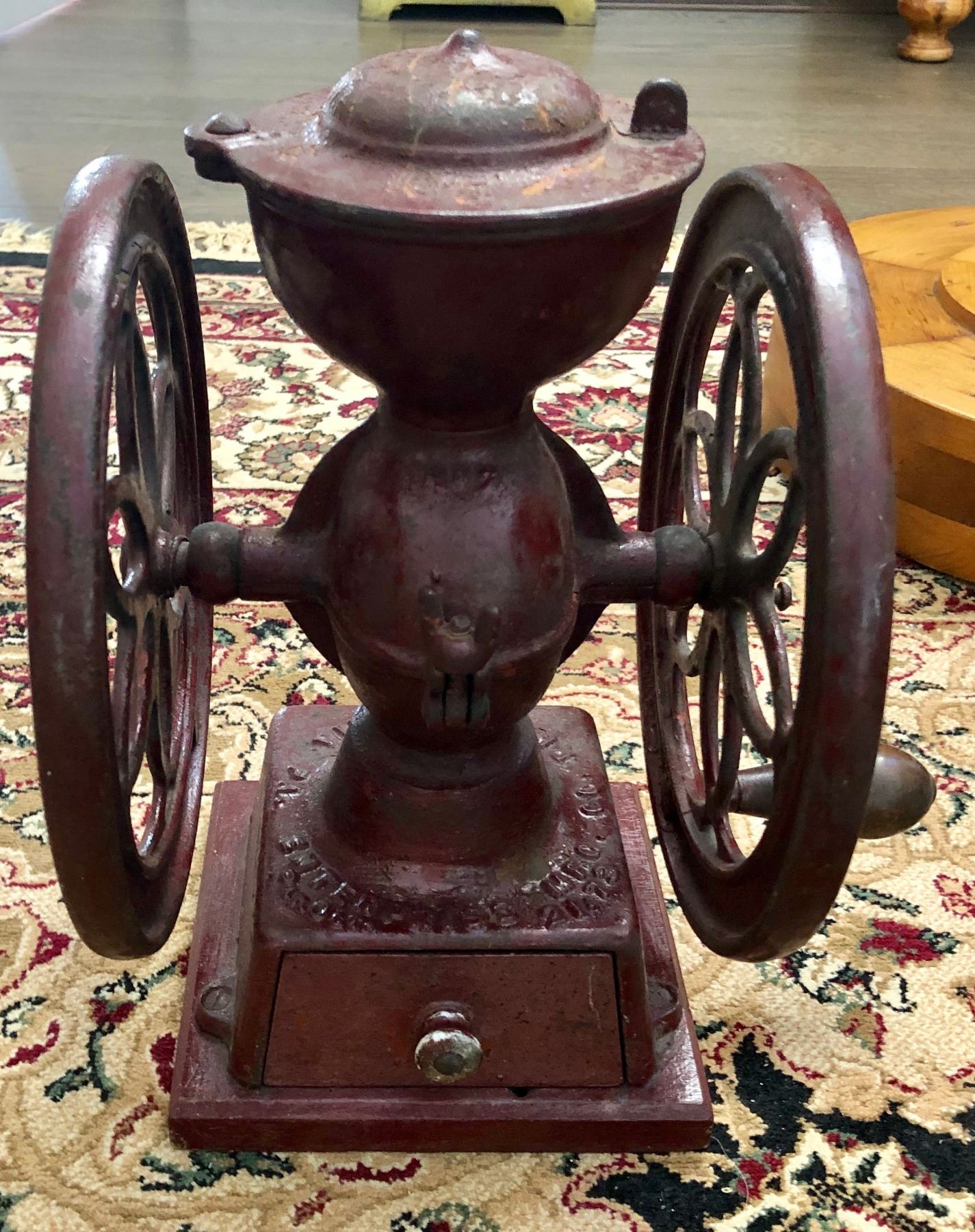 ANTIQUE COUNTER TOP COFFEE GRINDER