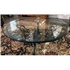 WROUGHT IRON & GLASS COFFEE TABLE