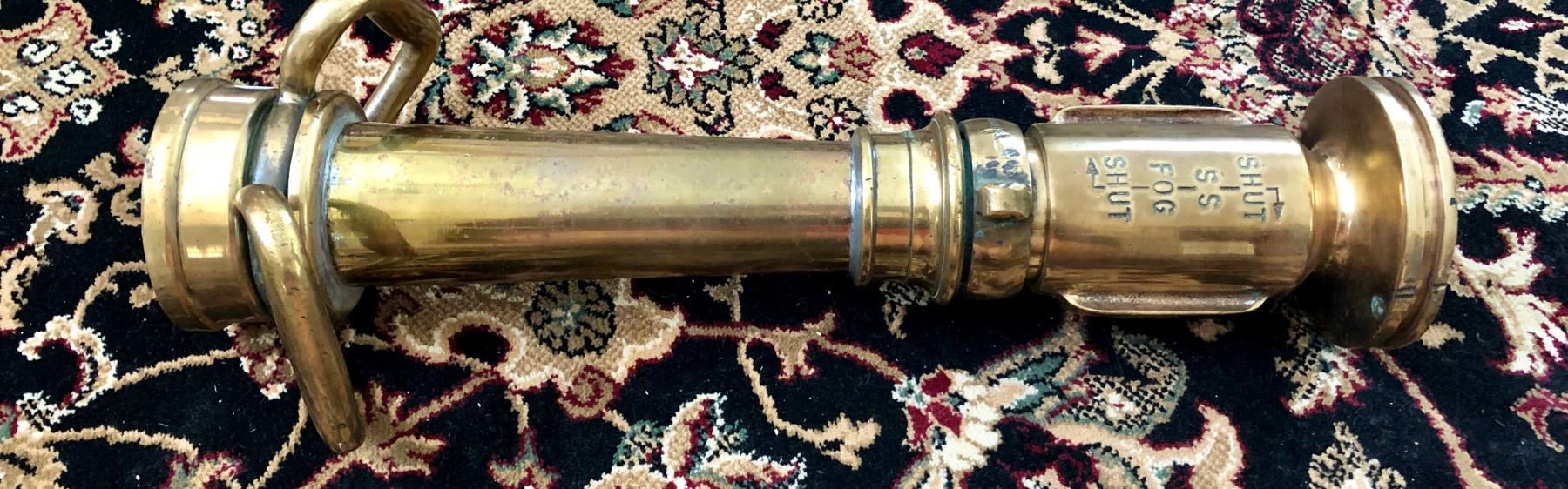 ANTIQUE BRASS FIRE NOZZLE