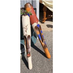 GR OF 2 DECORATIVE AFRICAN MASKS
