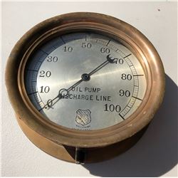 BRASS OIL PUMP GAUGE