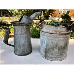 GR OF 2 VINTAGE FUEL CANS