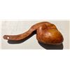 Image 2 : ANTIQUE CANOE CUP - SINGLE SLAB WOOD CARVED