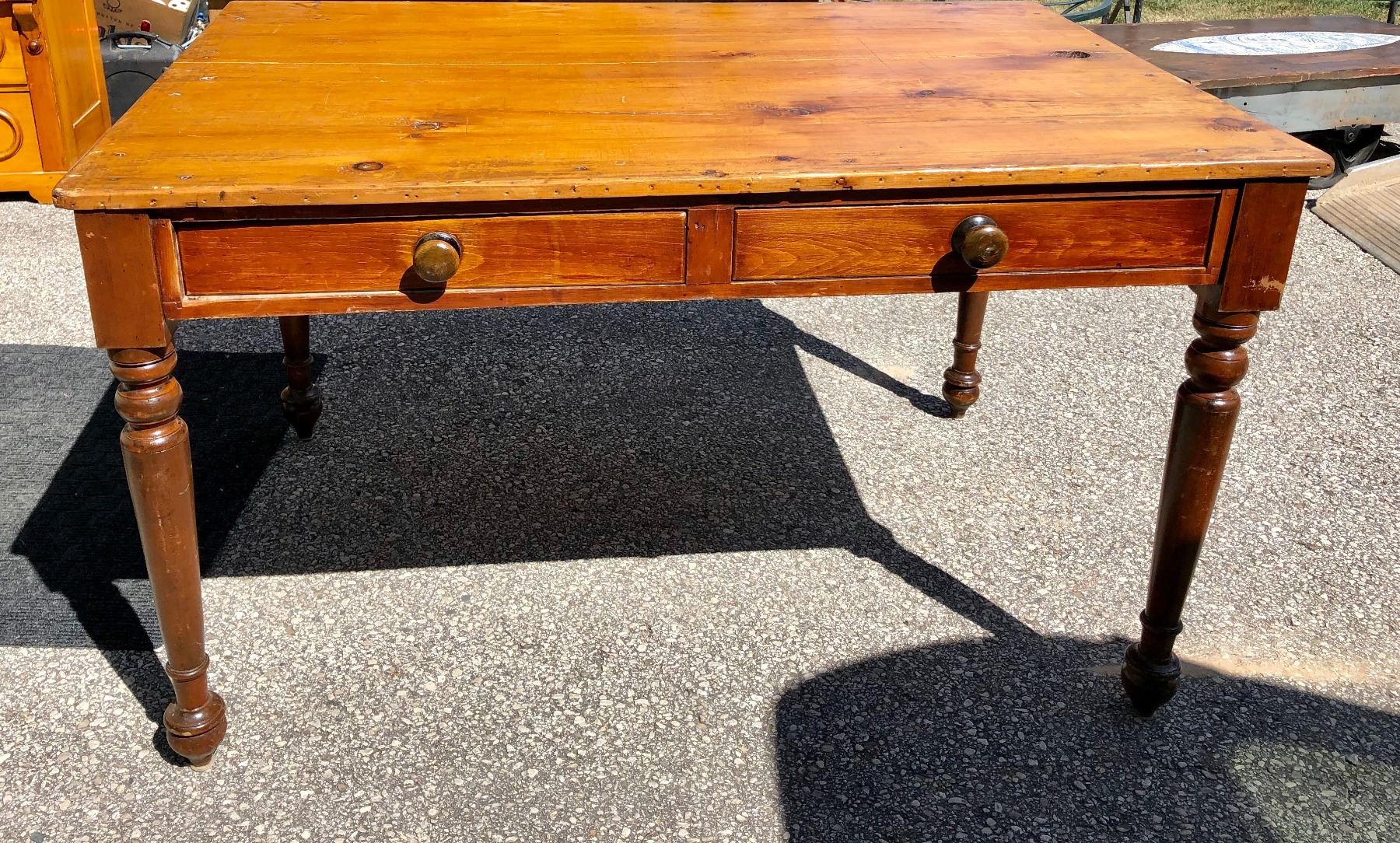 second hand kitchen table with drawers