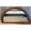 Image 1 : 1/2 MOON STYLE PINE FRAMED MIRROR