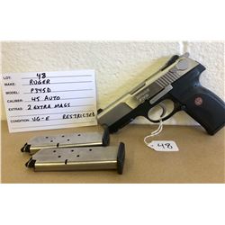 RUGER, MODEL T345D, .45 AUTO