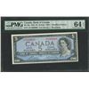 Image 2 : Bank of Canada Consecutive 1954 $5 Banknotes UNC 64