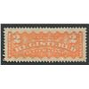 Image 1 : Canada 1875-96 #F-1 2c Registration Stamp MH XF