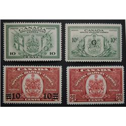 Canada Special Delivery 4 Stamp Collection