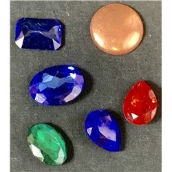 The Hobbit Trilogy - Set of 5 Gems And Copper Ornament