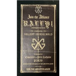 Fantastic Beasts: The Crimes of Grindelwald (2018) - Grindelwald Rally Invite and Envelope