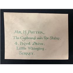 Harry Potter and the Sorcerer's Stone (2001) - Harry Potter's Hogwarts Acceptance Envelope - Lot A