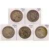 Image 1 : Lot of (5) 1934-S $1 Peace Silver Dollar Coins
