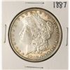 Image 1 : 1887 $1 Morgan Silver Dollar Coin Nice Toning