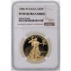 Image 1 : 1986-W $50 American Gold Eagle Coin NGC PF69 Ultra Cameo