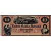 Image 1 : 1800's $10 Western Bank of Alabama Obsolete Note