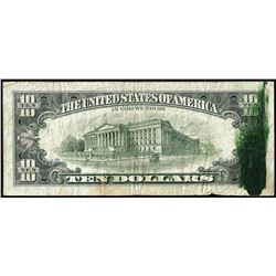 1981 $10 Federal Reserve Note New York Ink Smear ERROR