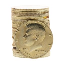 Roll of (20) Brilliant Uncirculated 1976-S Bicentennial 40% Silver Half Dollar Coins