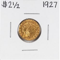 1927 $2 1/2 Indian Head Quarter Eagle Gold Coin