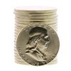 Image 1 : Roll of (20) Brilliant Uncirculated 1961 Franklin Half Dollar Coins