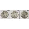 Image 1 : Lot of (3) 1887 $1 Morgan Silver Dollar Coins