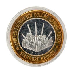 .999 Fine Silver Stardust Las Vegas, Nevada $10 Limited Edition Gaming Token