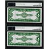 Image 2 : (2) Consecutive 1923 $1 Silver Certificate Note Fr.238 PMG Choice Uncirculated 64EPQ